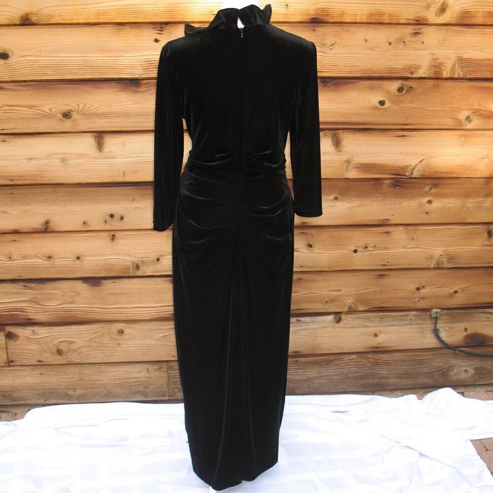 NWOT Sara Campbell Limited Edition Black Stretch Velvet Gown Dress - Picture 6 of 10